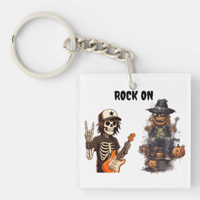 Porte-clefs Rocheuse Halloween sur toute la ligne (Devant)