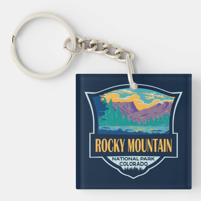 Porte-clefs Rocky Mountain National Park Teton Range Travel (Devant)