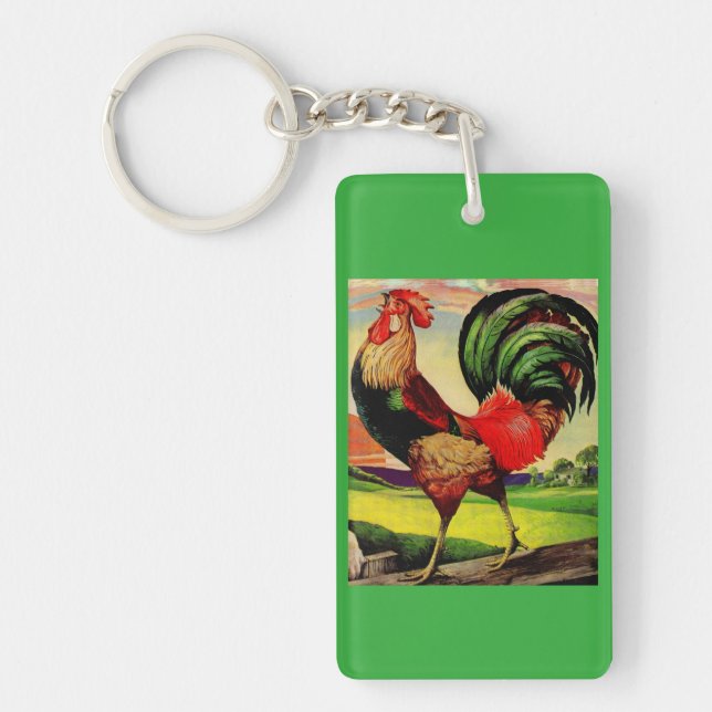 Porte-clefs Rocky the Handsome Rooster (Devant)