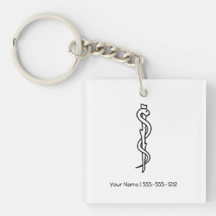 Porte-clefs Rod d'Asclepius