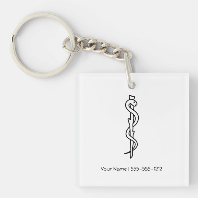 Porte-clefs Rod d'Asclepius (Devant)