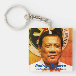 Porte-clefs Rodrigo Duterte, 16ème président des Philippines