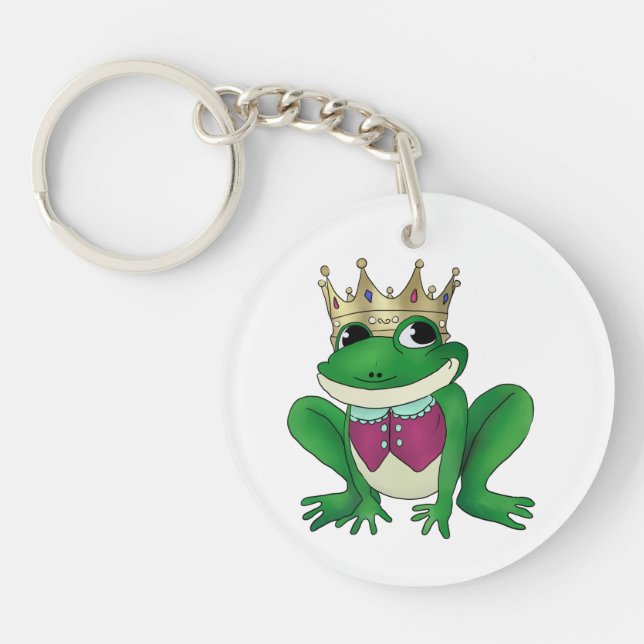 Porte-clefs Roi de grenouille (Devant)