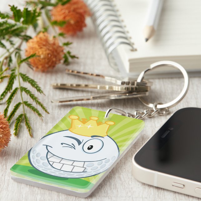 Porte-clefs Roi Drôle de Balle de Golf Roi du Golf (Créateur téléchargé)