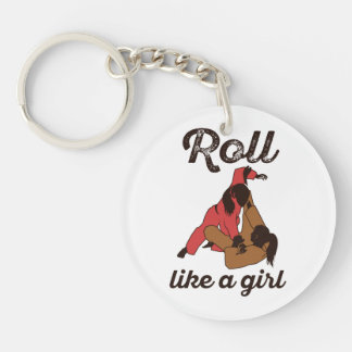 Porte-clefs Roll Like a Girl Jiu Jitus