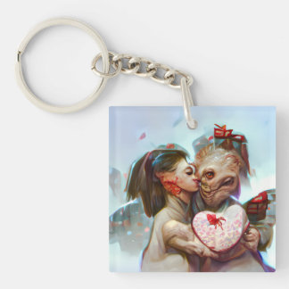 Porte-clefs Romance Alien lunatique