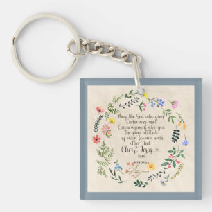 Porte-clefs Romans 15:5 Bible Verse Image