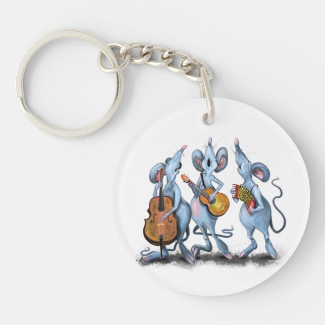 Porte-clefs Romantic Mouse Band Porte - clé Cadeau amusant (Devant)