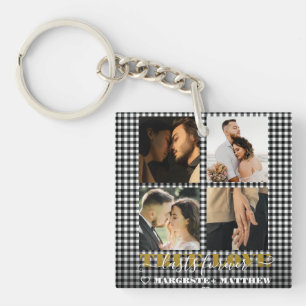 Porte-clefs Romantique Couple True Love 4 Photo & Citation