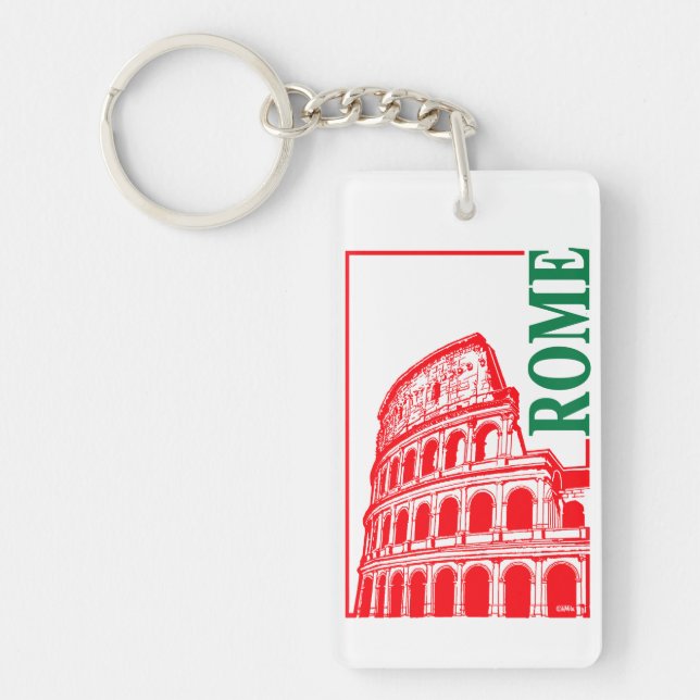 Porte-clefs Rome, Italie Colosseum (Devant)