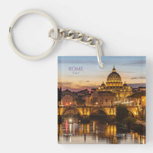 Porte-clefs Rome Italie Pittoresque KeychainVoyage Souvenir Ca