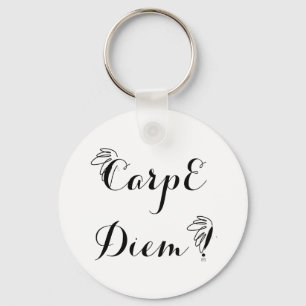 Porte-clefs rond 1 Carpe Diem
