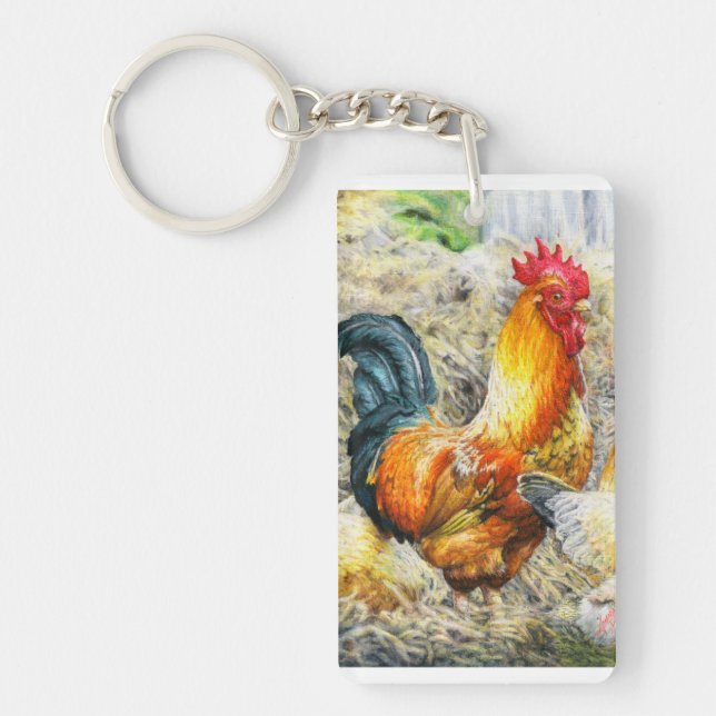 Porte-clefs Rooster Fière (Devant)