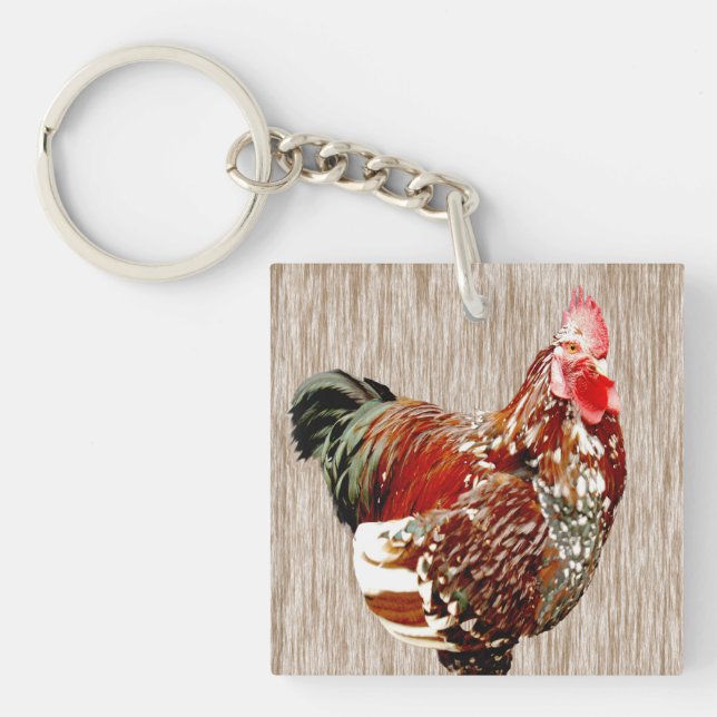 Porte-clefs Rooster multicolore, (Devant)