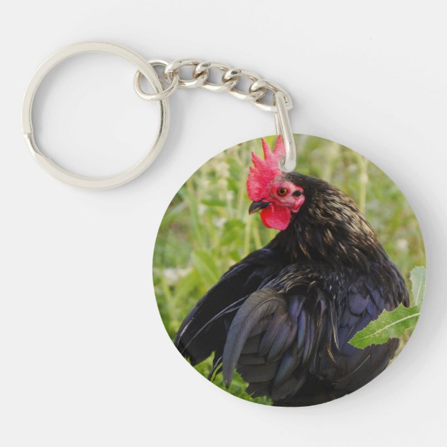 Porte-clefs Rooster noir (Devant)