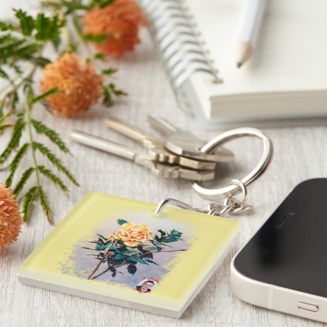 Porte-clefs Rosa/Rose (Devant Droit)