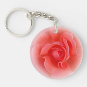 Porte-clefs rose de corail rose