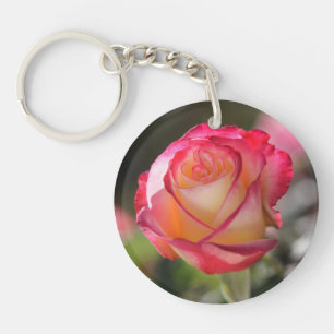 Porte-clefs Rose Double Delight