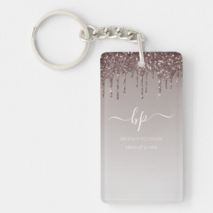 Porte-clefs Rose Gold Parties scintillant Business Personnel U