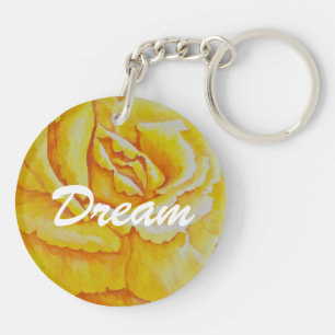 Porte-clefs Rose jaune