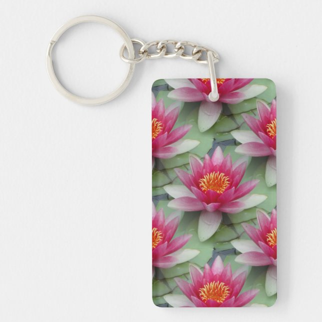 Porte-clefs Rose Lotus Water Lily (Devant)