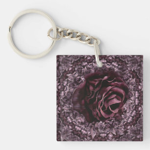 Porte-clefs Rose Mandala