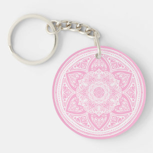 Porte-clefs Rose Mandala