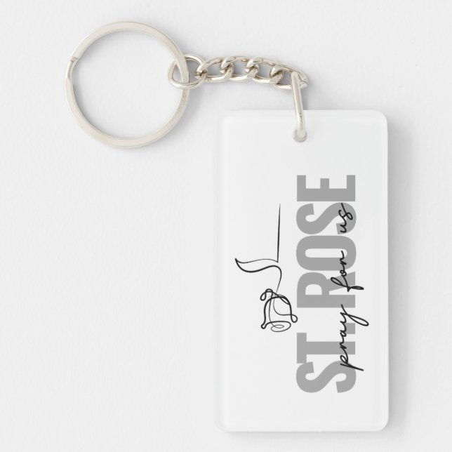 Porte-clefs Rose Porte - clé (Devant)