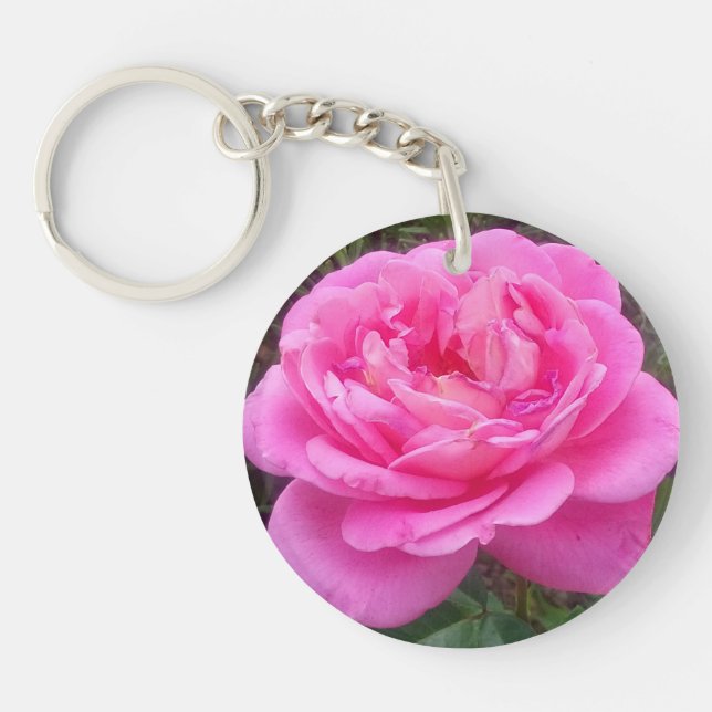 Porte-clefs Rose romantique 'Léonard de Vinci' (Devant)