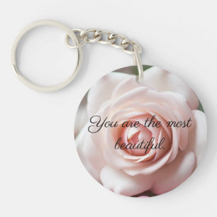 Porte-clefs Rose rose Selfesteem Booster Acrylique Porte - clé