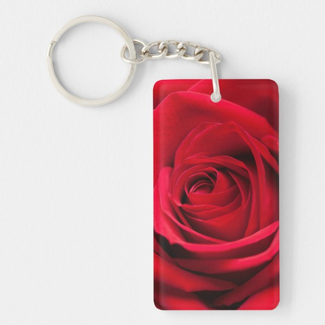Porte-clefs Rose rouge (Devant)