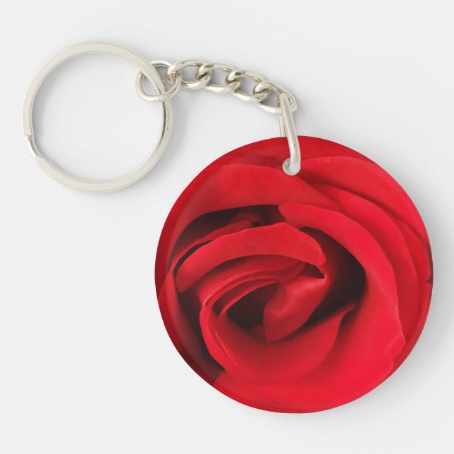 Porte-clefs Rose rouge (Devant)