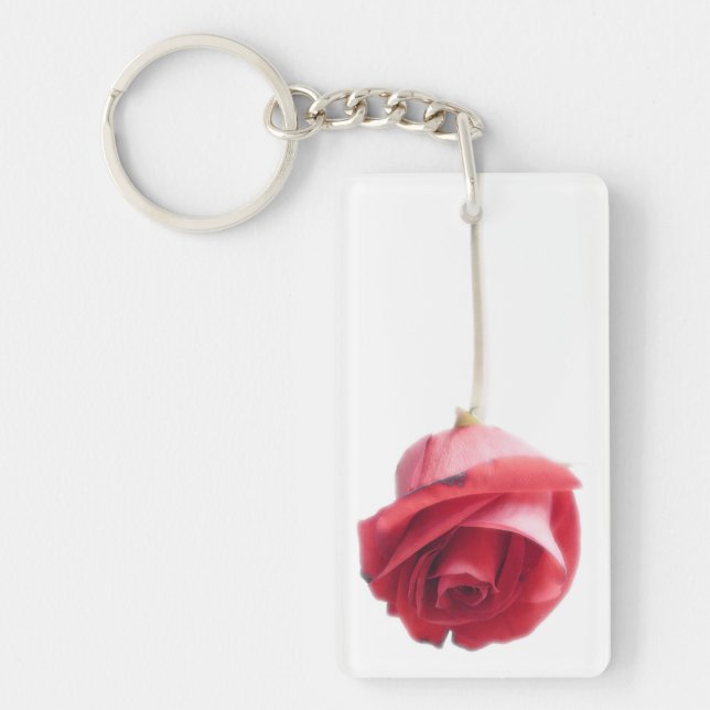 Porte-clefs Rose rouge (Devant)