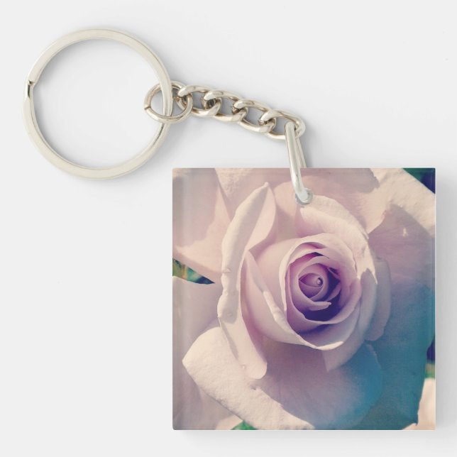 Porte-clefs Rose violet (Devant)
