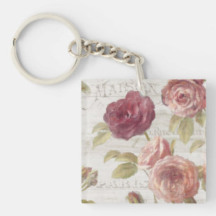Porte-clefs Roses de Français de rose en pastel