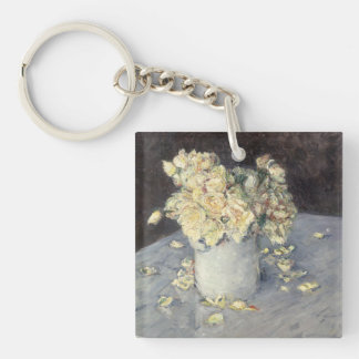 Porte-clefs Roses jaunes dans un vase de Caillebott Impression