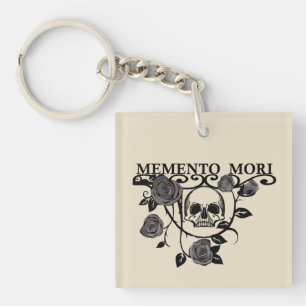 Porte-clefs Roses noirs Memento mori