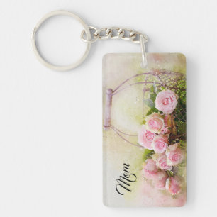 Porte-clefs Roses roses