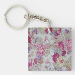 Porte-clefs Roses roses élégants Girly vintages