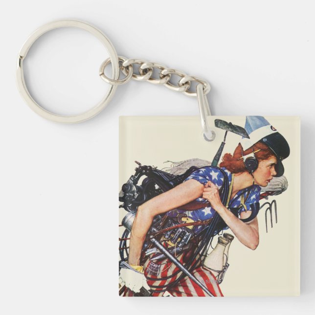Porte-clefs Rosie à la délivrance (Devant)