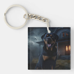 Porte-clefs Rottweiler Halloween Épouvantable