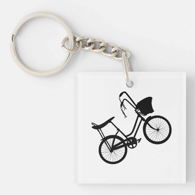 Porte-clefs Roue des années 80 (Noire) (Devant)