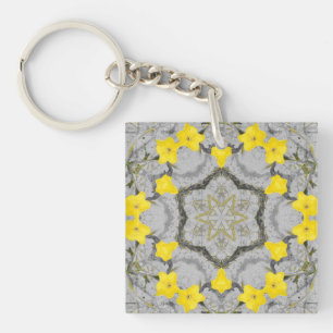 Porte-clefs Roue d'Harmonie Jonquille