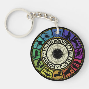 Porte-clefs Roue vintage Zodiac