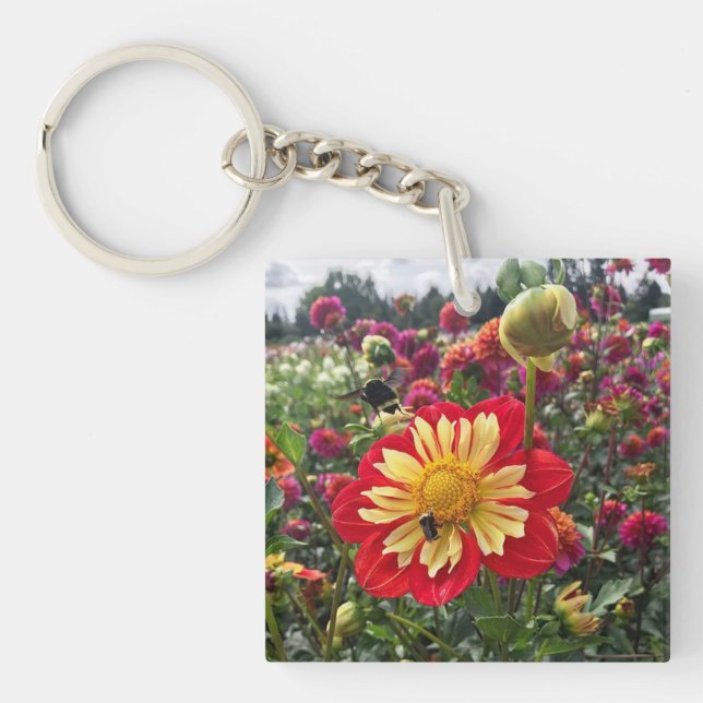 Porte-clefs Roues Dahlia (Devant)