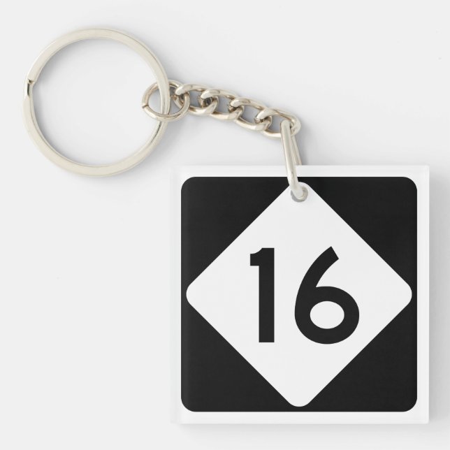 Porte-clefs Route 16 de la Caroline du Nord (Devant)