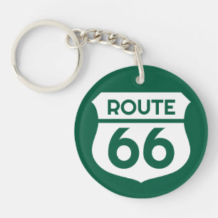 Porte-clefs Route 66 États-Unis panneau routier d'état logo pe