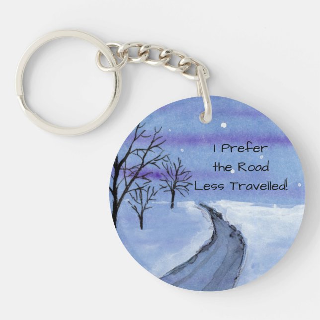 Porte-clefs Route enneigée (Devant)