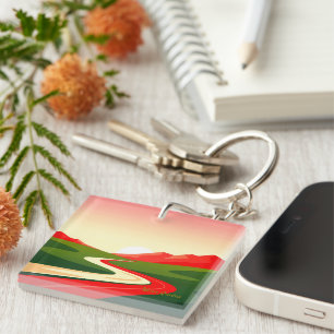 Porte-clefs Route sinueuse vers le soleil