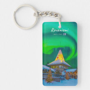 Porte-clefs Rovaniemi, Finlande - Magic Aurora Slim